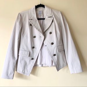 Beige Blazer with Marine button detail